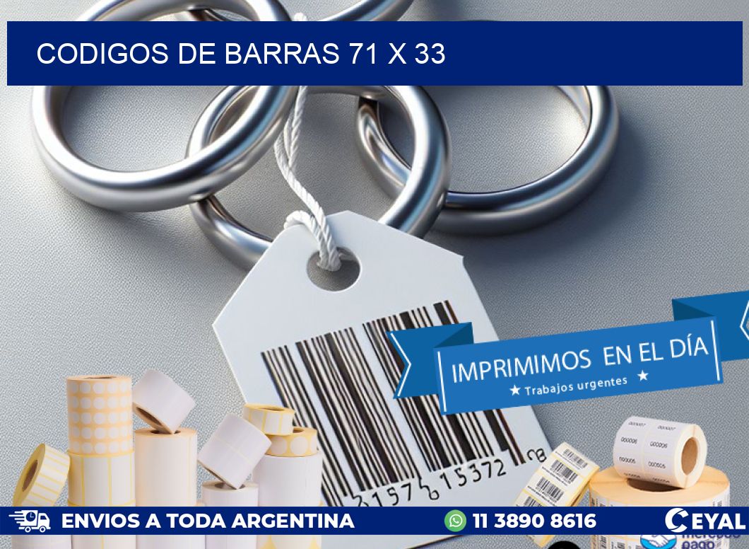 codigos de barras 71 x 33