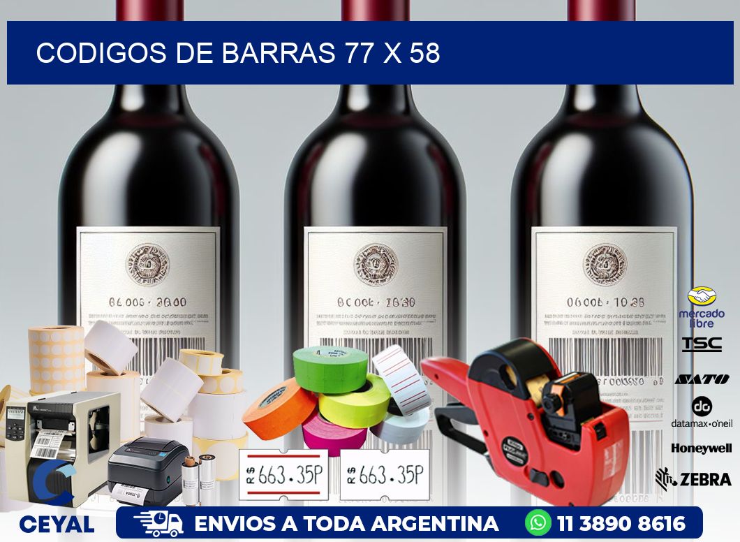 codigos de barras 77 x 58