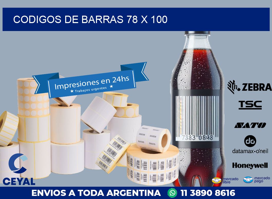 codigos de barras 78 x 100