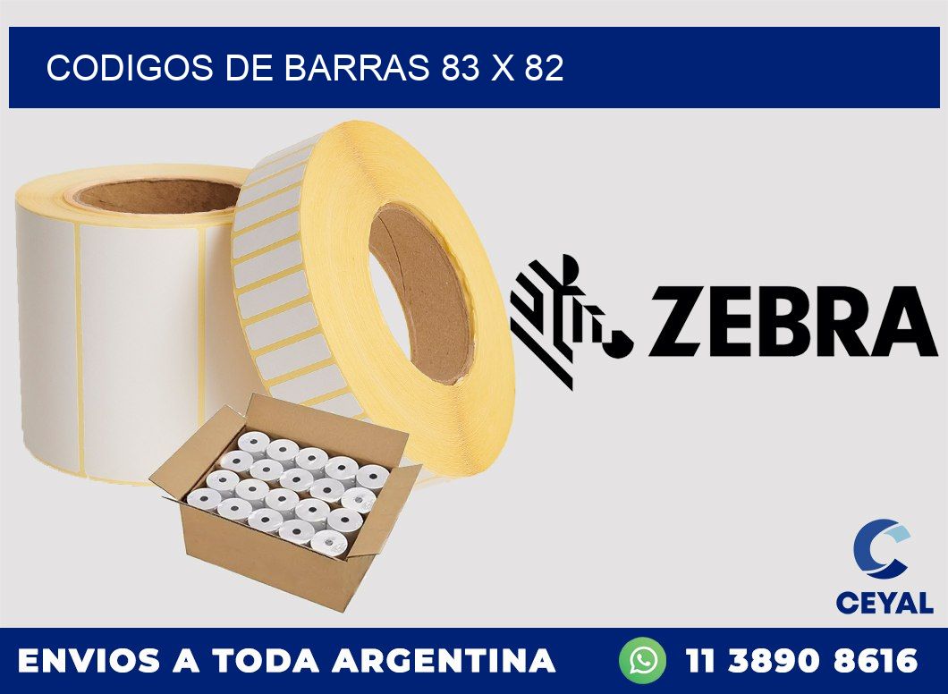codigos de barras 83 x 82