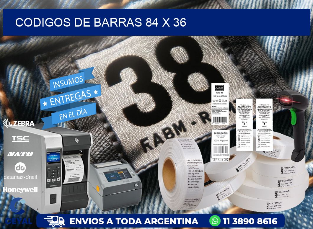 codigos de barras 84 x 36