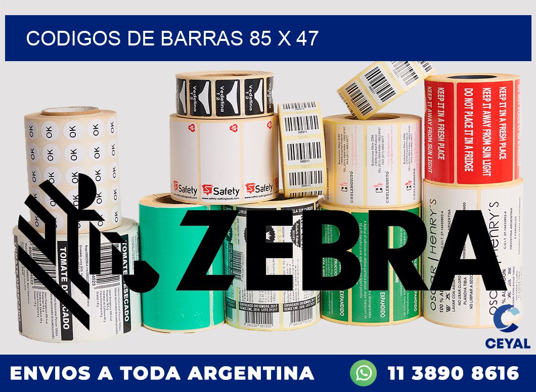 codigos de barras 85 x 47