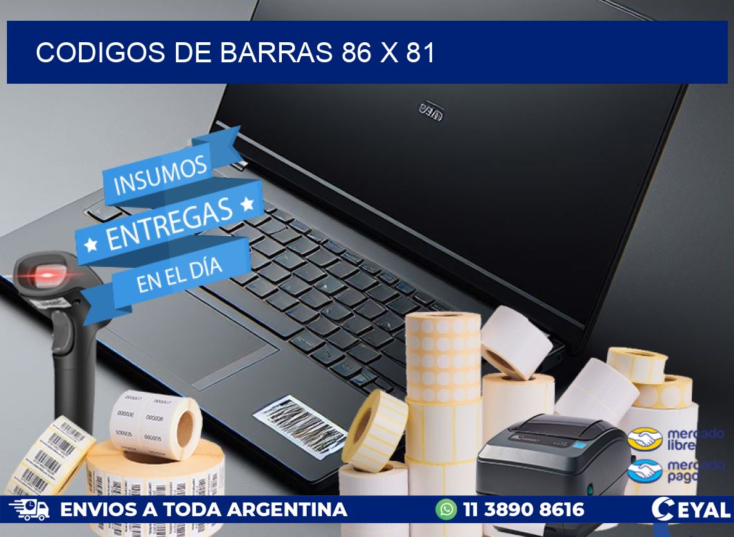 codigos de barras 86 x 81