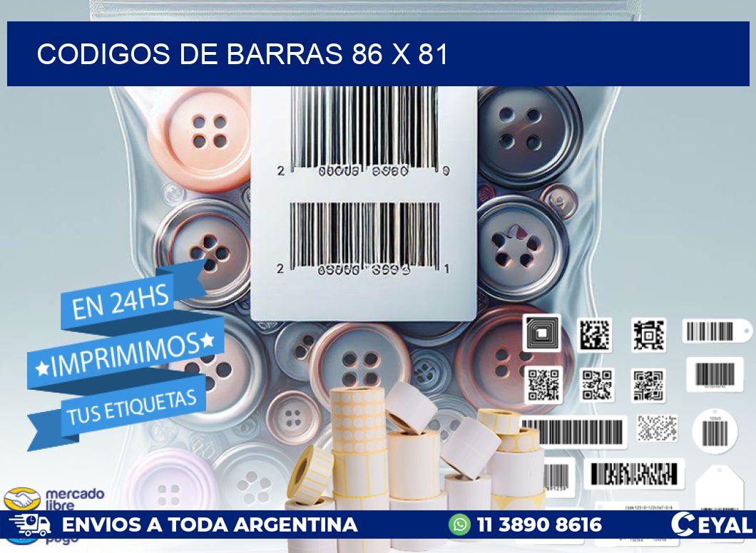codigos de barras 86 x 81