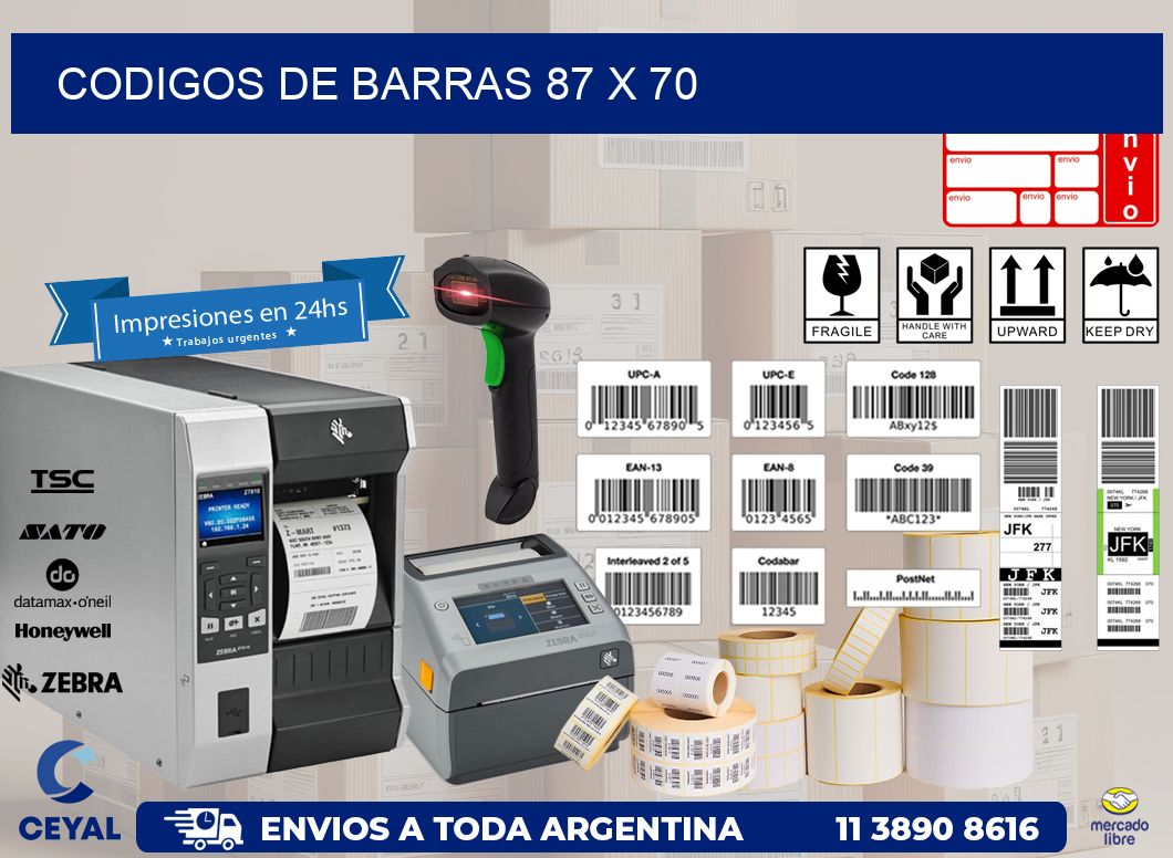codigos de barras 87 x 70
