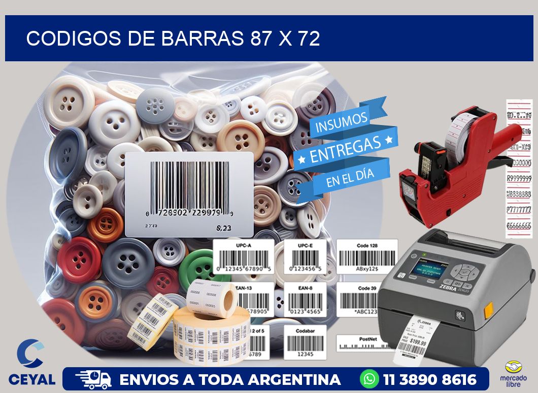 codigos de barras 87 x 72