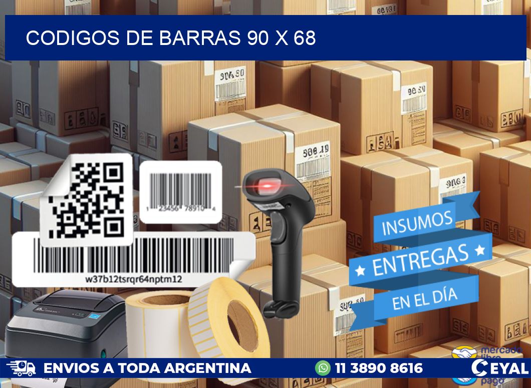 codigos de barras 90 x 68