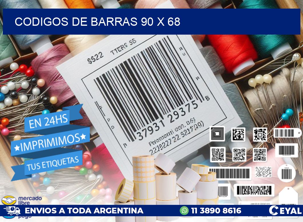 codigos de barras 90 x 68
