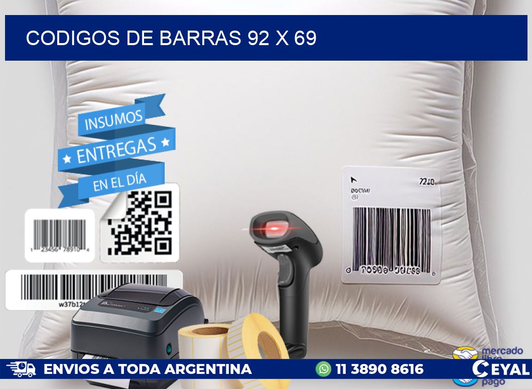 codigos de barras 92 x 69