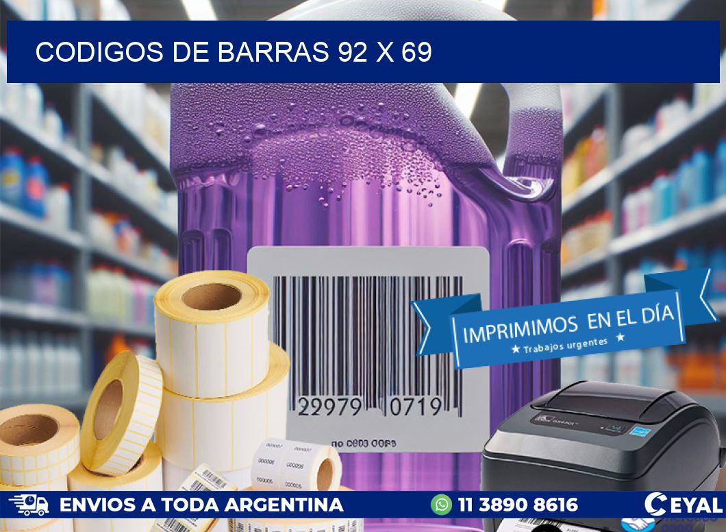codigos de barras 92 x 69