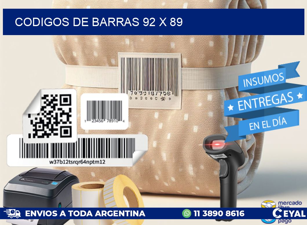 codigos de barras 92 x 89