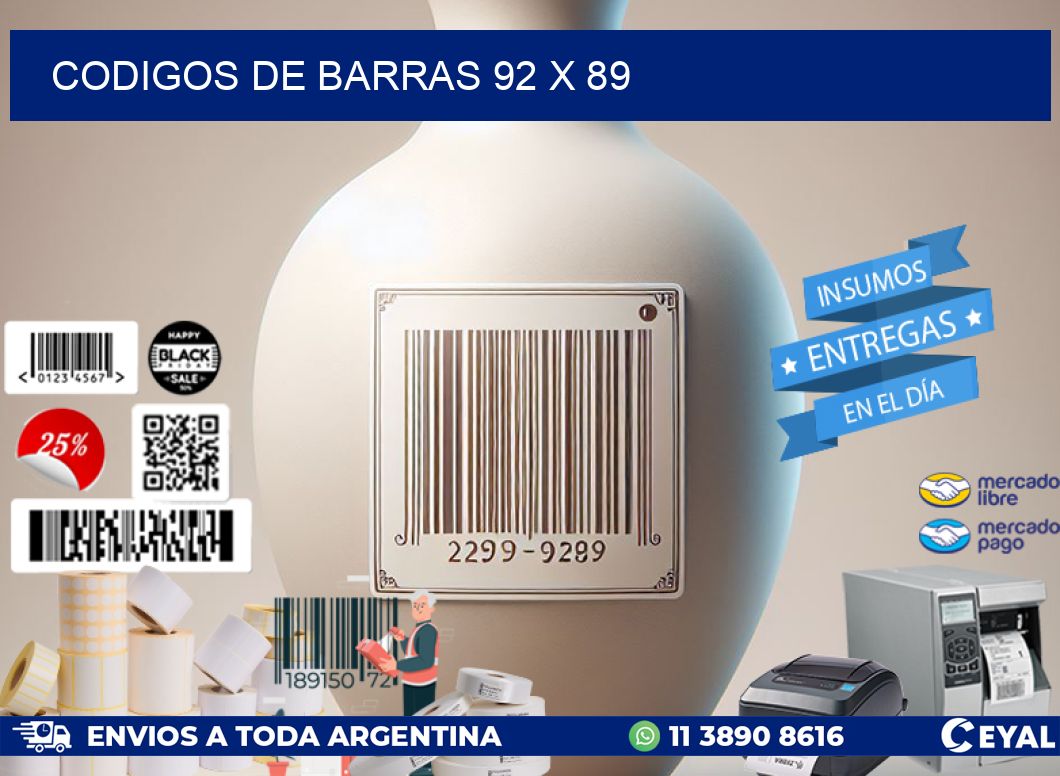 codigos de barras 92 x 89