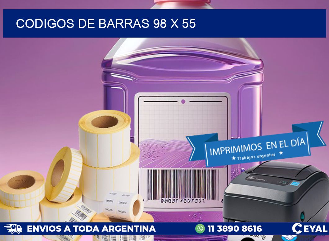 codigos de barras 98 x 55