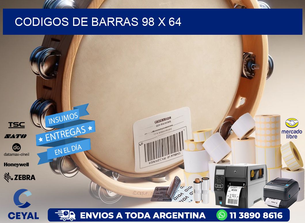 codigos de barras 98 x 64