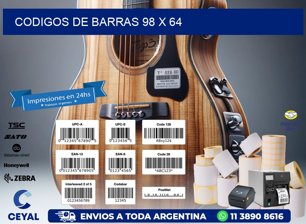 codigos de barras 98 x 64