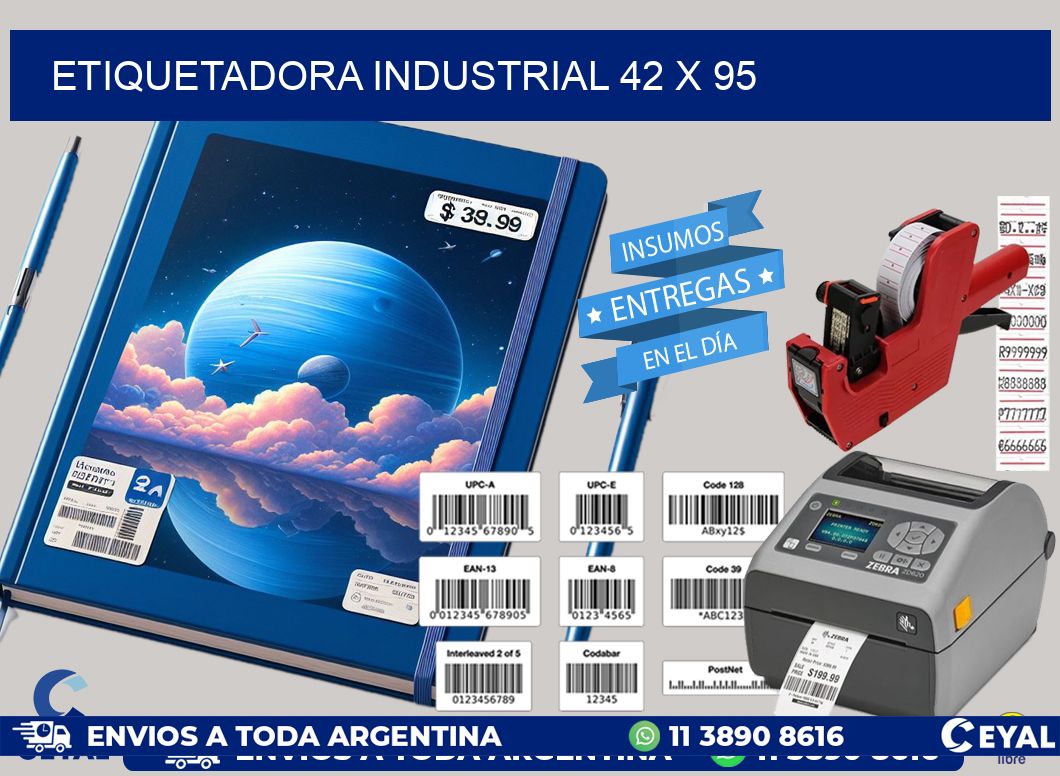 etiquetadora industrial 42 x 95