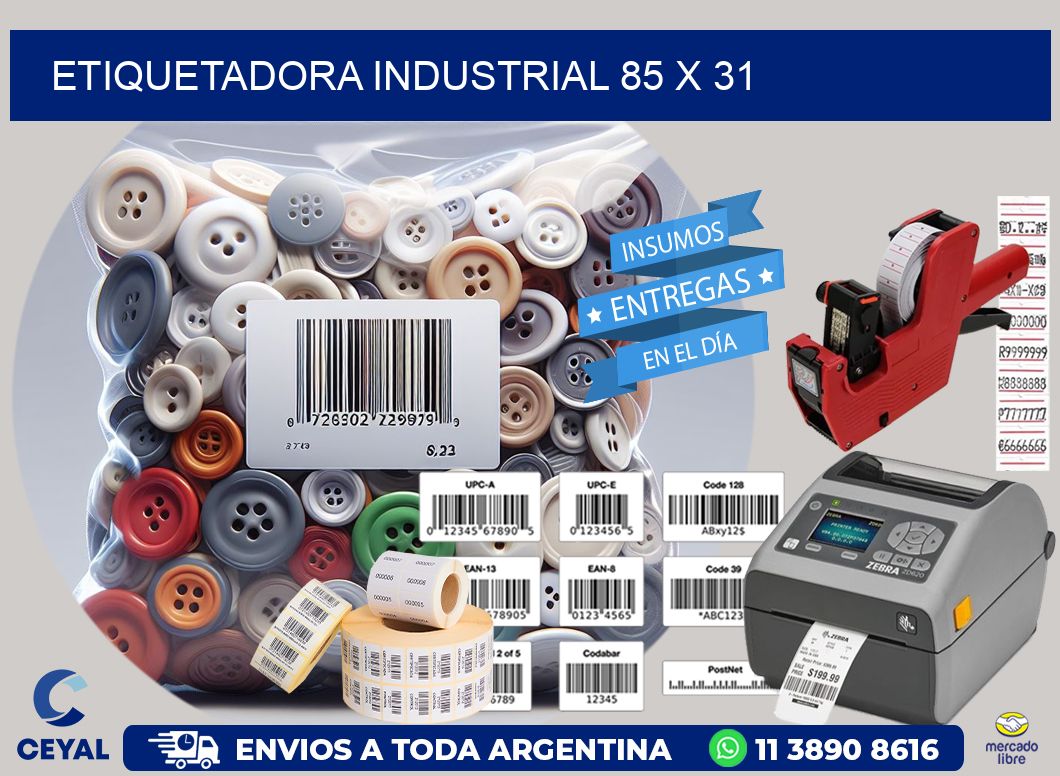 etiquetadora industrial 85 x 31