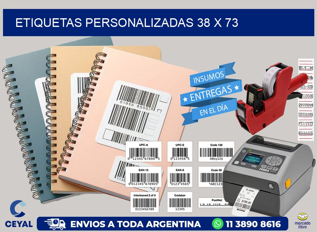 etiquetas personalizadas 38 x 73