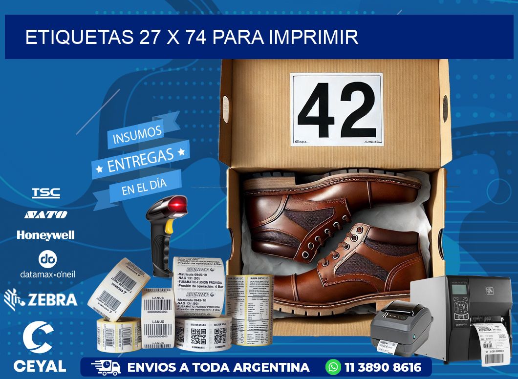 ETIQUETAS 27 x 74 PARA IMPRIMIR