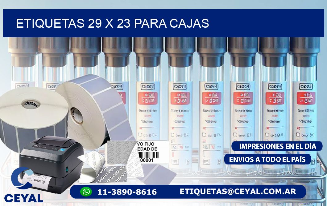 ETIQUETAS 29 x 23 PARA CAJAS