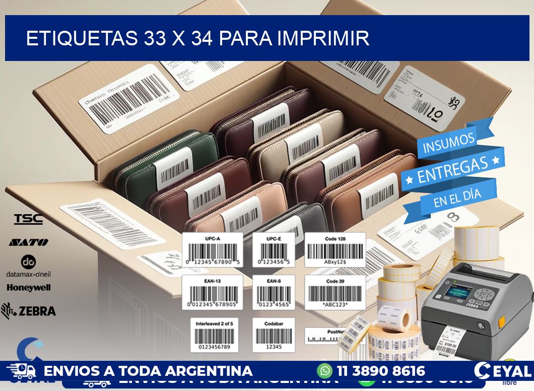 ETIQUETAS 33 x 34 PARA IMPRIMIR