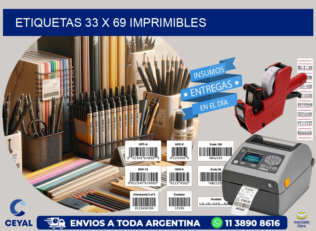 ETIQUETAS 33 x 69 IMPRIMIBLES