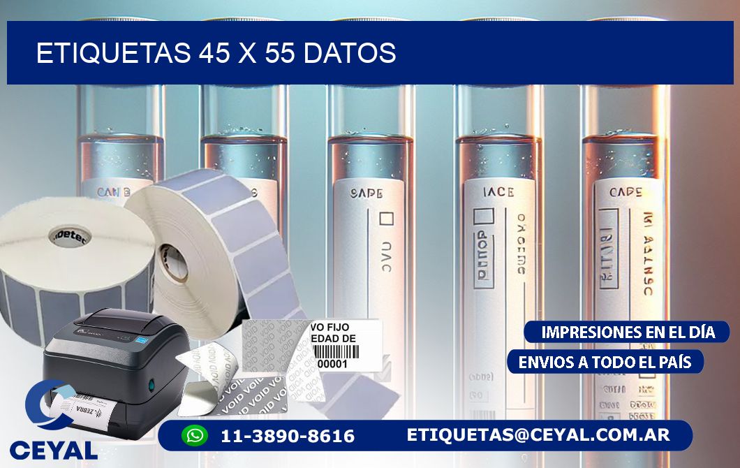 ETIQUETAS 45 x 55 DATOS