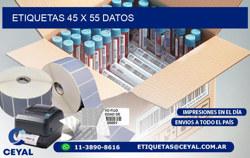 ETIQUETAS 45 x 55 DATOS