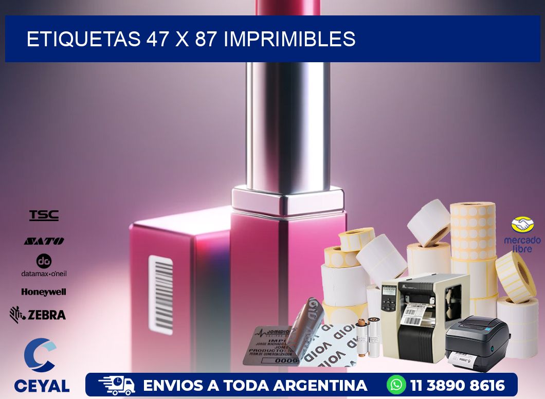 ETIQUETAS 47 x 87 IMPRIMIBLES