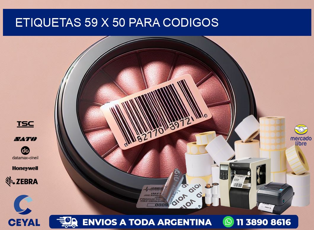 ETIQUETAS 59 x 50 PARA CODIGOS