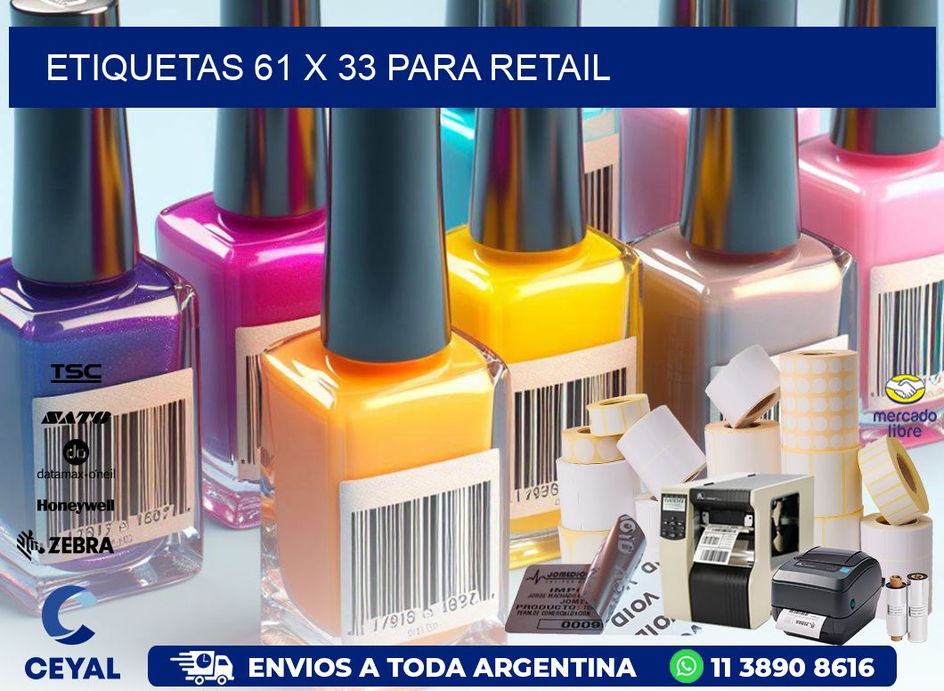 ETIQUETAS 61 x 33 PARA RETAIL