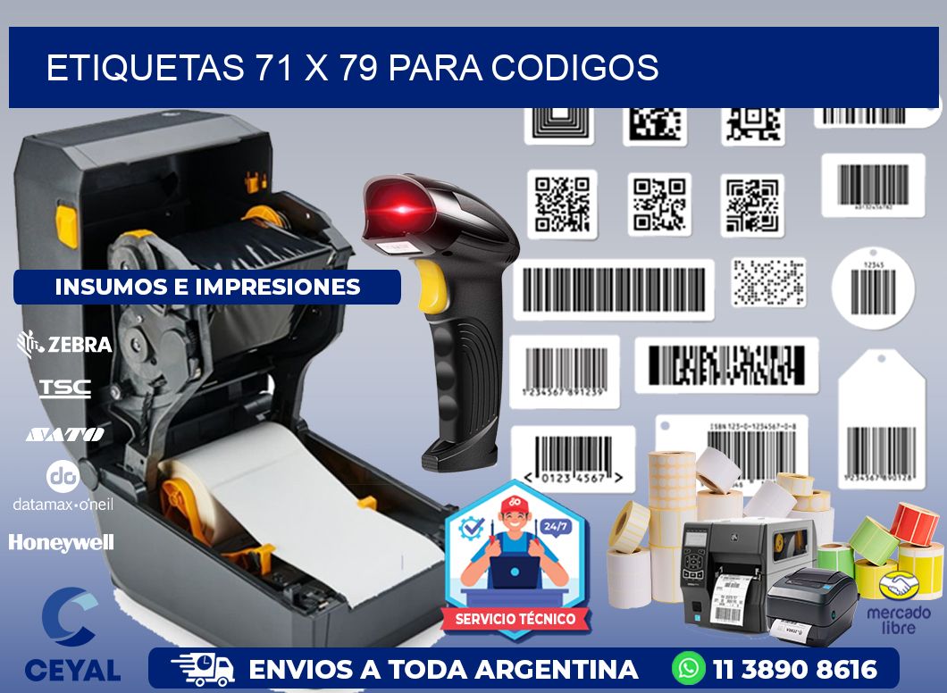 ETIQUETAS 71 x 79 PARA CODIGOS
