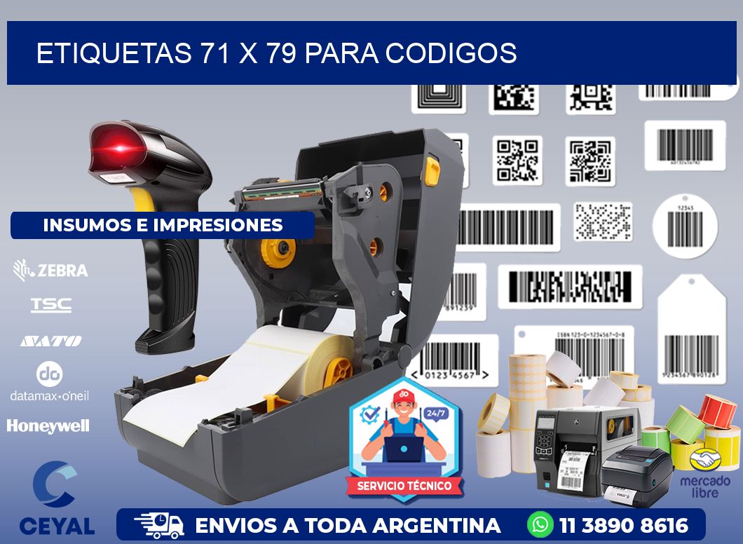 ETIQUETAS 71 x 79 PARA CODIGOS
