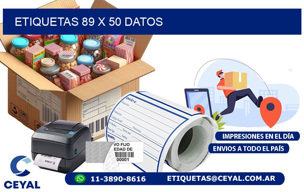 ETIQUETAS 89 x 50 DATOS