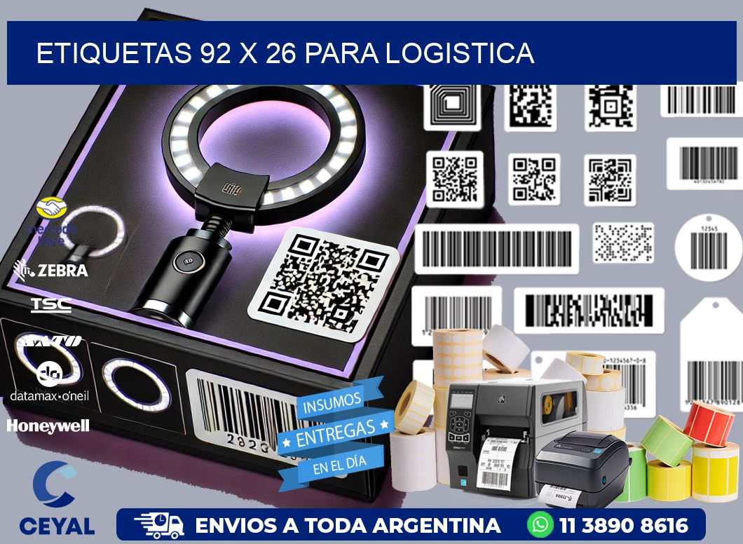 ETIQUETAS 92 x 26 PARA LOGISTICA
