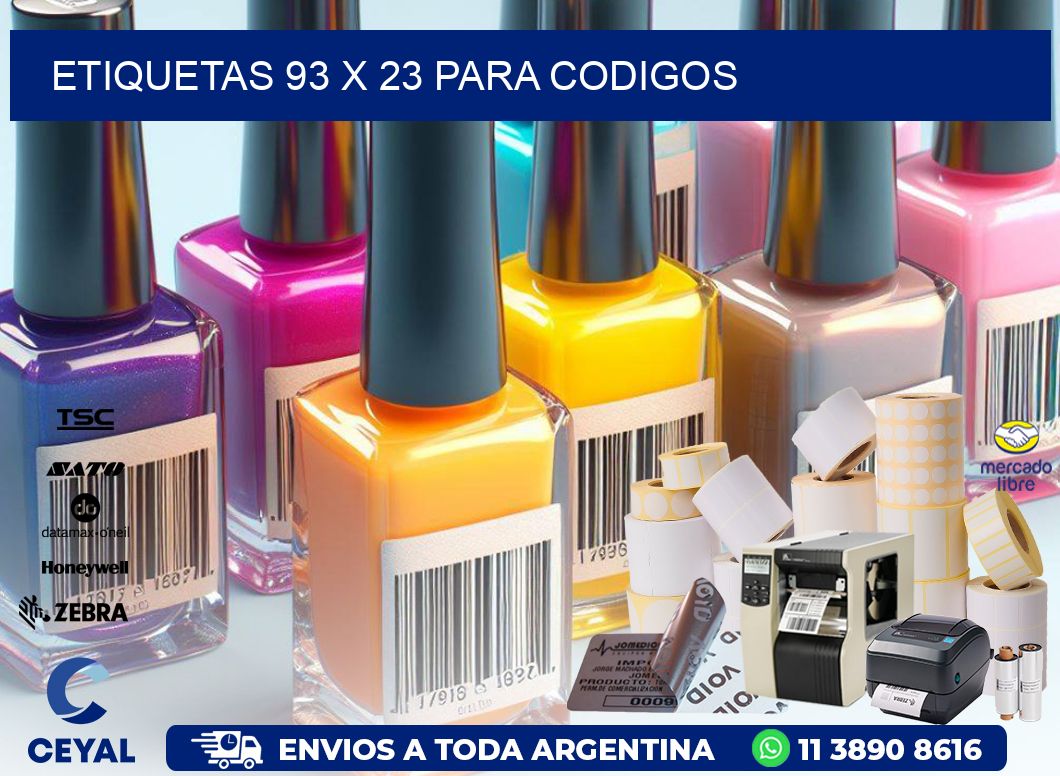 ETIQUETAS 93 x 23 PARA CODIGOS