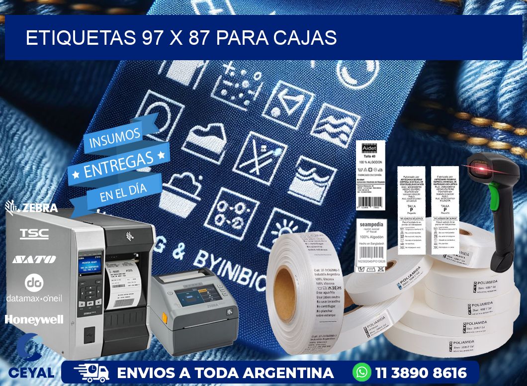 ETIQUETAS 97 x 87 PARA CAJAS