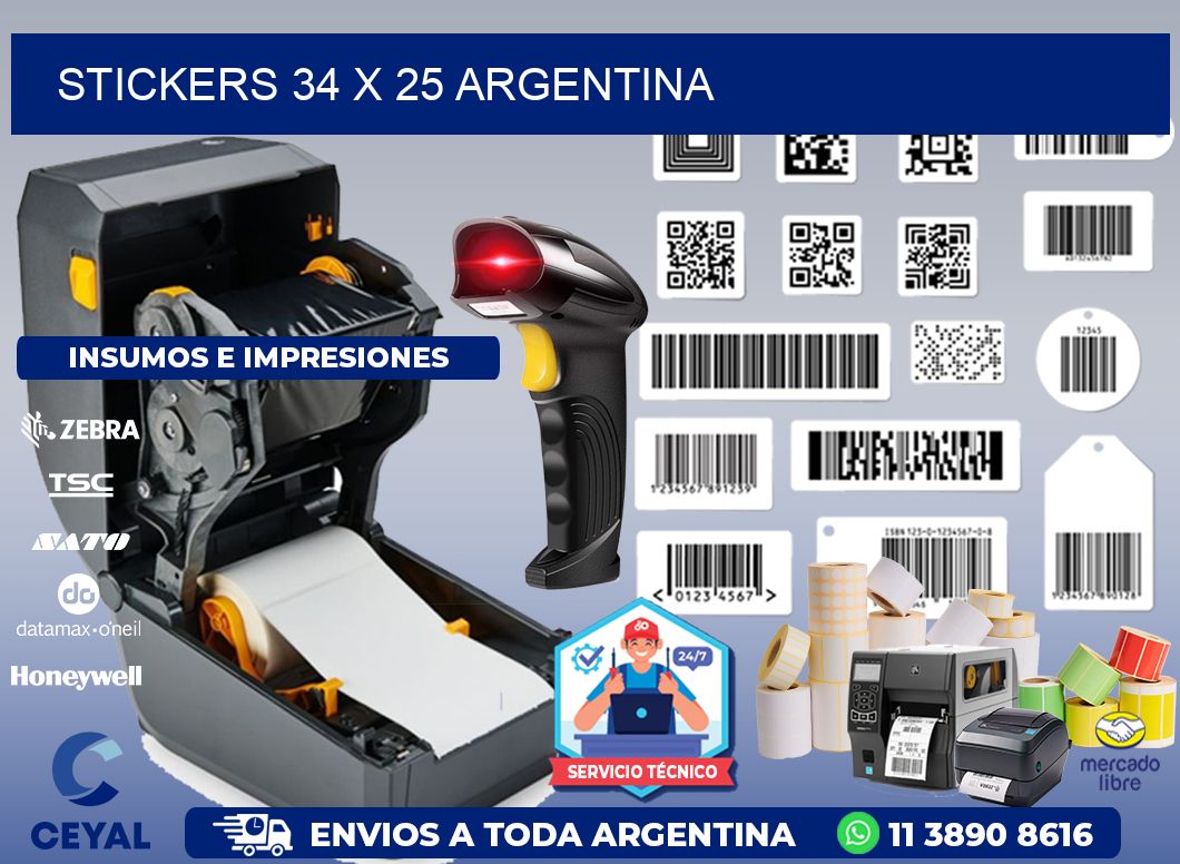 STICKERS 34 x 25 ARGENTINA