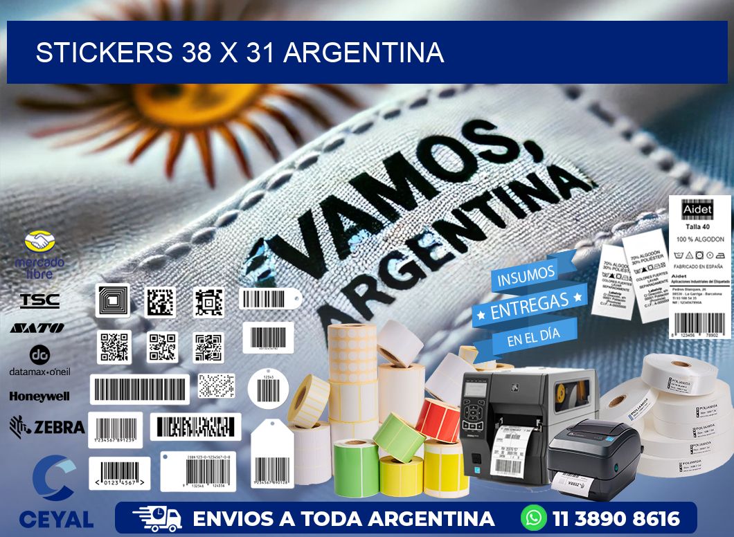 STICKERS 38 x 31 ARGENTINA