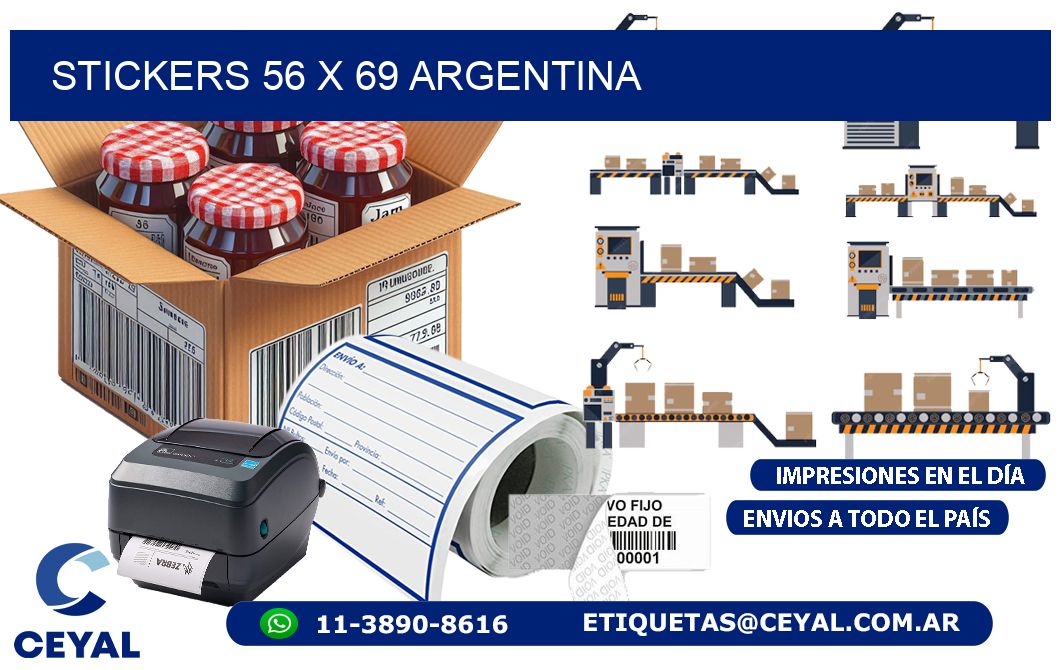 STICKERS 56 x 69 ARGENTINA