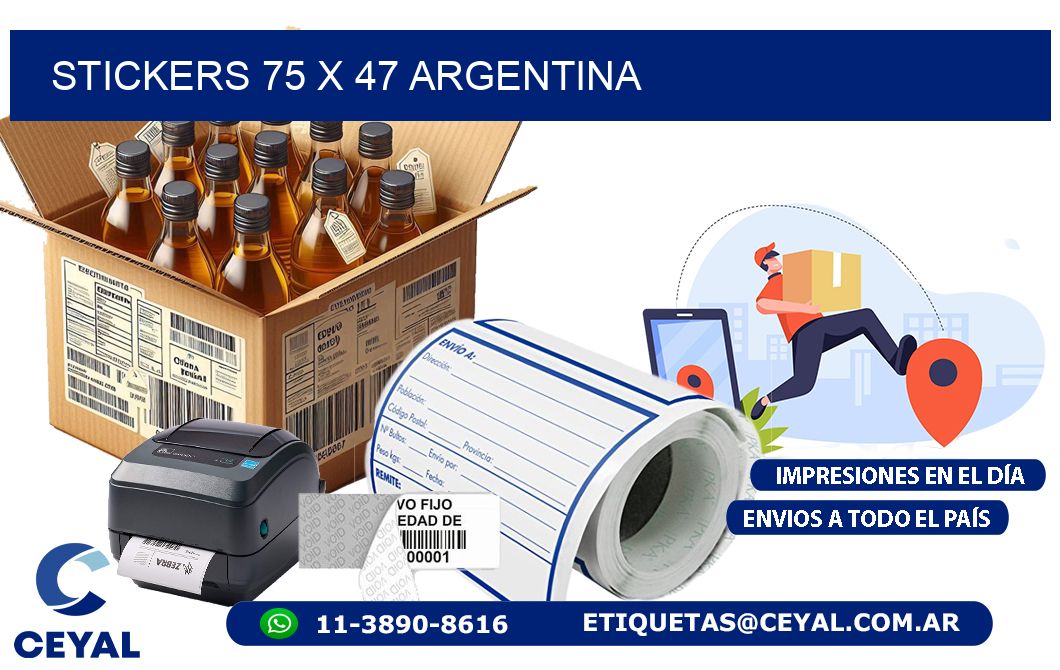 STICKERS 75 x 47 ARGENTINA