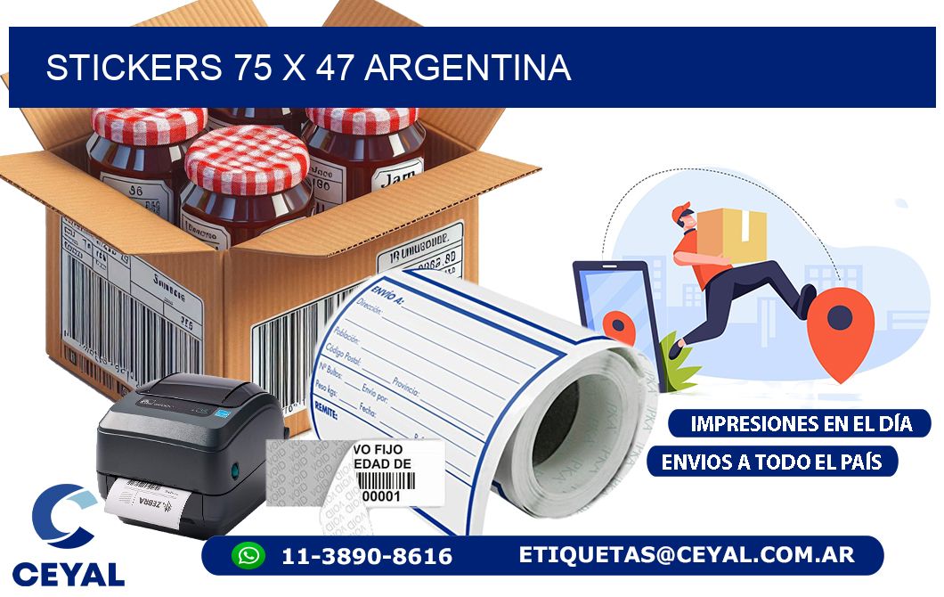 STICKERS 75 x 47 ARGENTINA