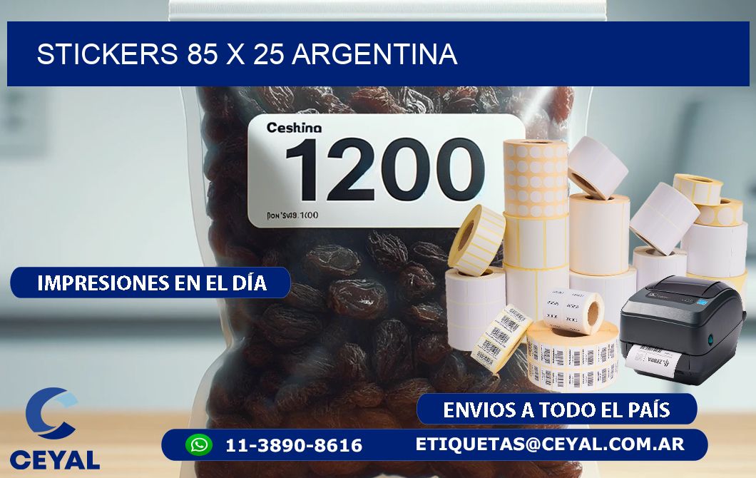 STICKERS 85 x 25 ARGENTINA