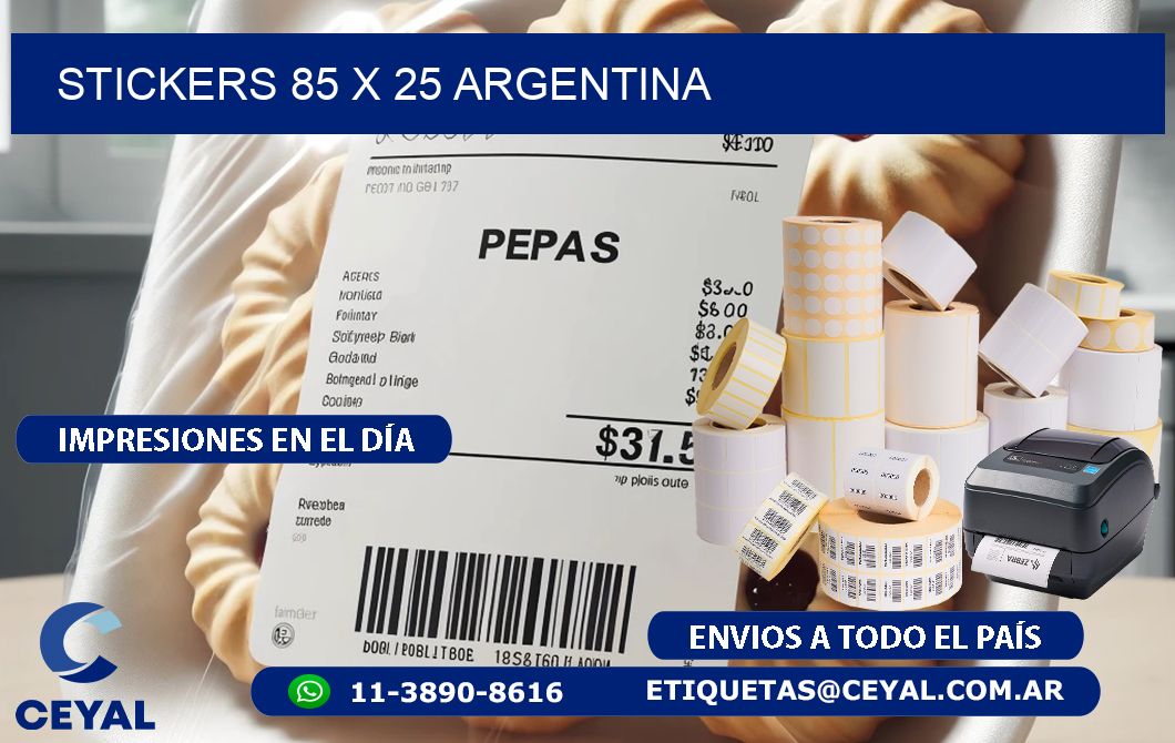 STICKERS 85 x 25 ARGENTINA