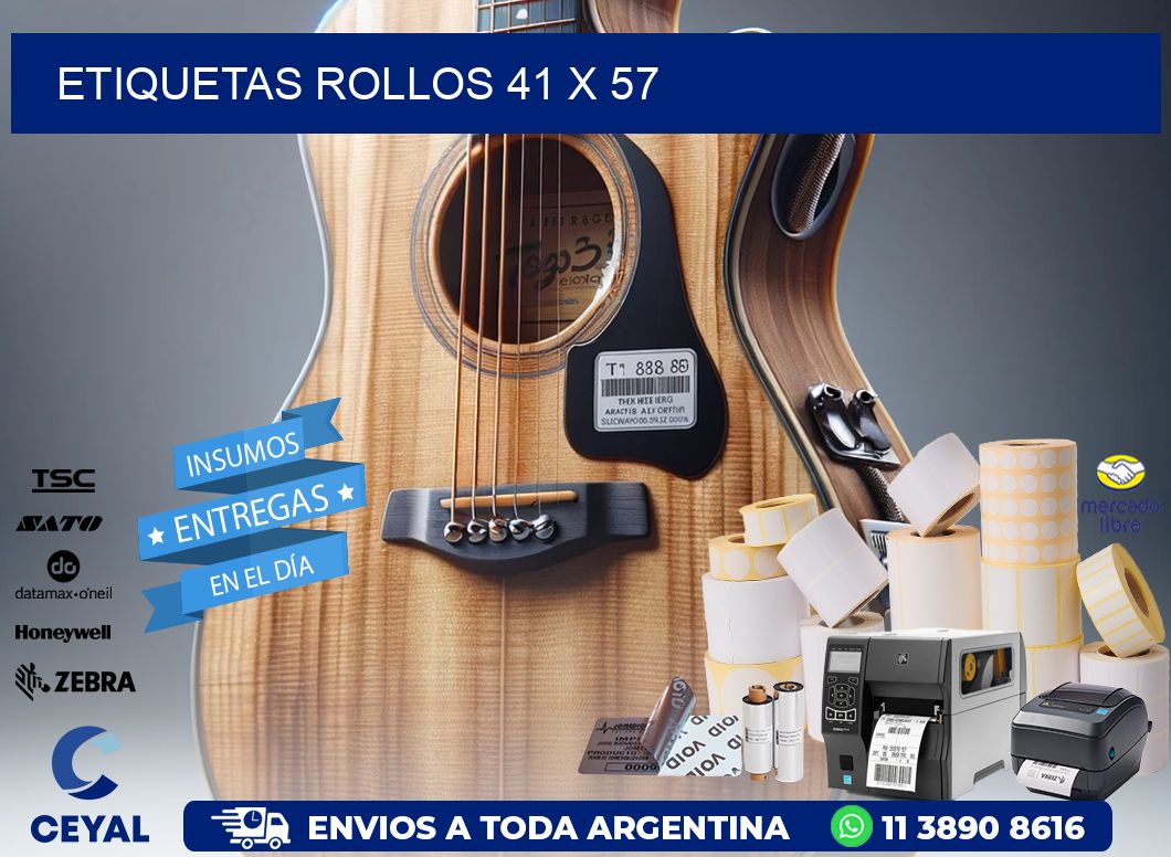 etiquetas rollos 41 x 57