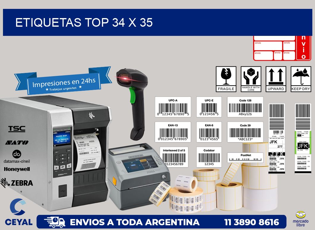 etiquetas top 34 x 35