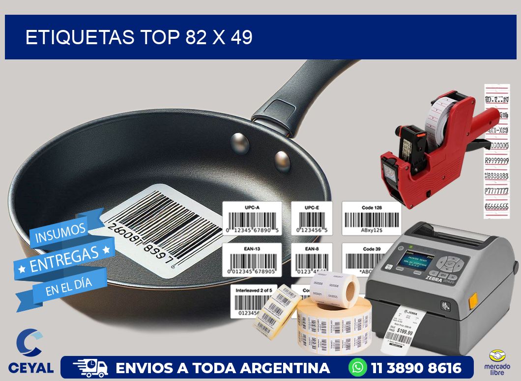 etiquetas top 82 x 49