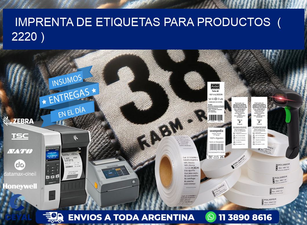 imprenta de etiquetas para productos  ( 2220 )