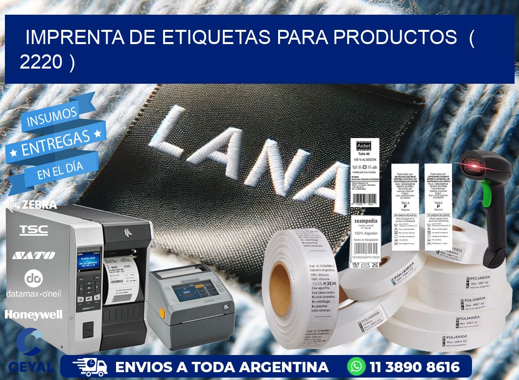 imprenta de etiquetas para productos  ( 2220 )