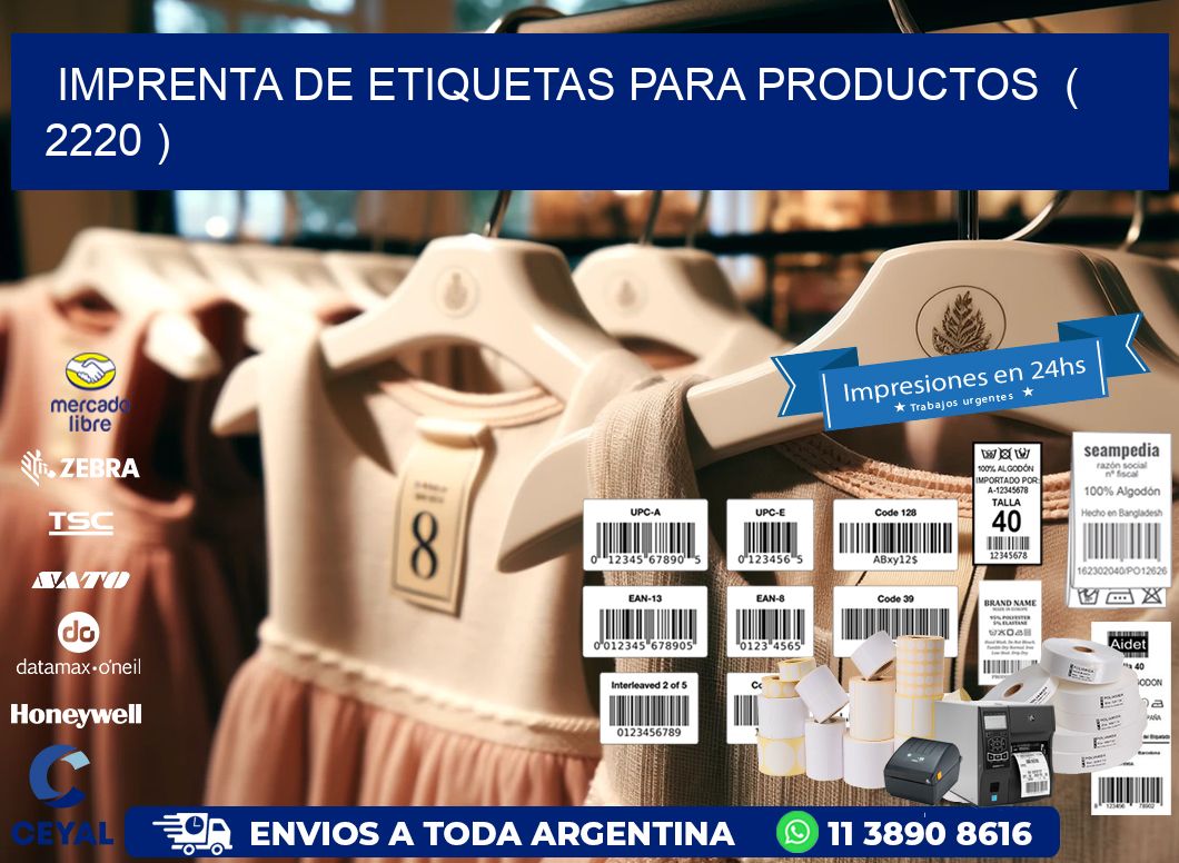 imprenta de etiquetas para productos  ( 2220 )